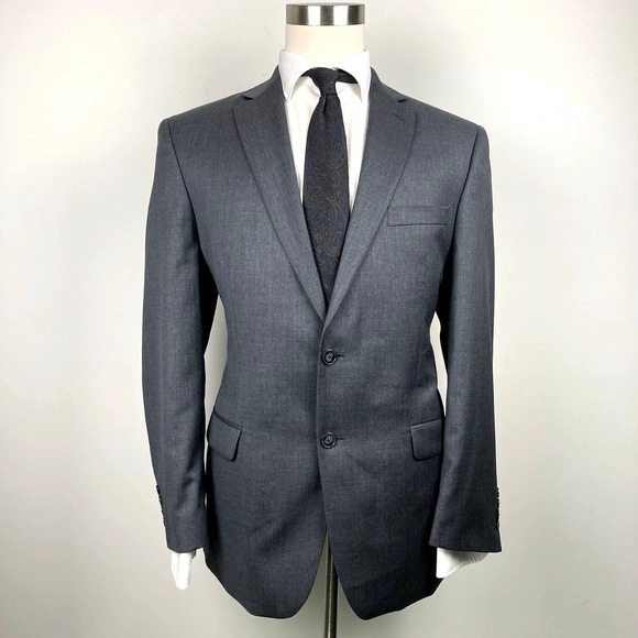 Calvin Klein Other - Calvin Klein Men Suit Jacket Blazer 42R 100%Wool Gray E081149